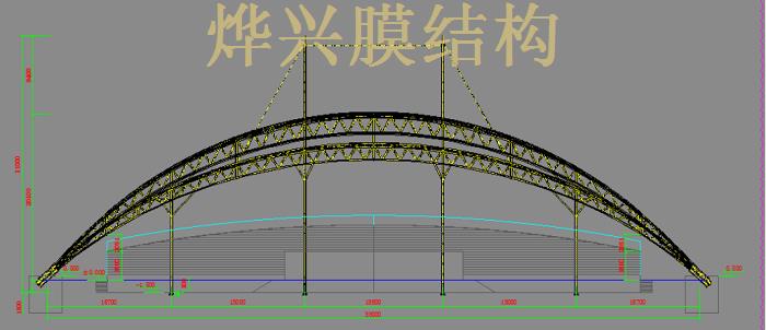 吉安學(xué)?？磁_(tái)膜結(jié)構(gòu)施工 (4)